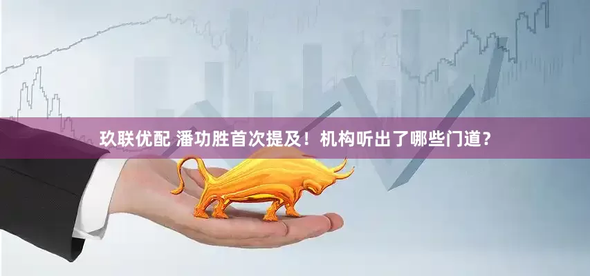 玖联优配 潘功胜首次提及！机构听出了哪些门道？