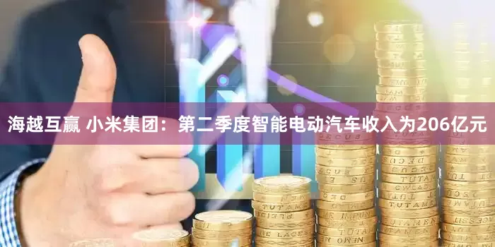 海越互赢 小米集团：第二季度智能电动汽车收入为206亿元